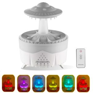 Esőcsepp mushroom design aromaterápiás diffúzor – 350 ml-es ultrahangos illóolaj párásító távirányítóval (BBJH)(BBD) - 8. kép
