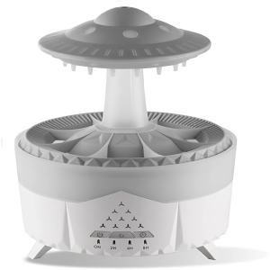 Esőcsepp mushroom design aromaterápiás diffúzor – 350 ml-es ultrahangos illóolaj párásító távirányítóval (BBJH)(BBD) - 7. kép