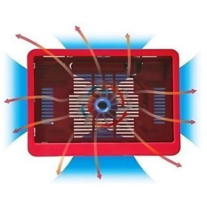 Hordozható laptop hűtőpad – erőteljes ventilátoros hűtőrendszerrel az optimális hűtéséhez 17”-os laptopokig (BBV) - Image 3