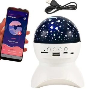 LED csillagos égbolt projektor bluetooth hangszóróval és telefonos vezérléssel – varázslatos éjszakai fény (BBV)(BBD) - 7. kép