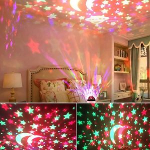 LED csillagos égbolt projektor bluetooth hangszóróval és telefonos vezérléssel – varázslatos éjszakai fény (BBV)(BBD) - 4. kép