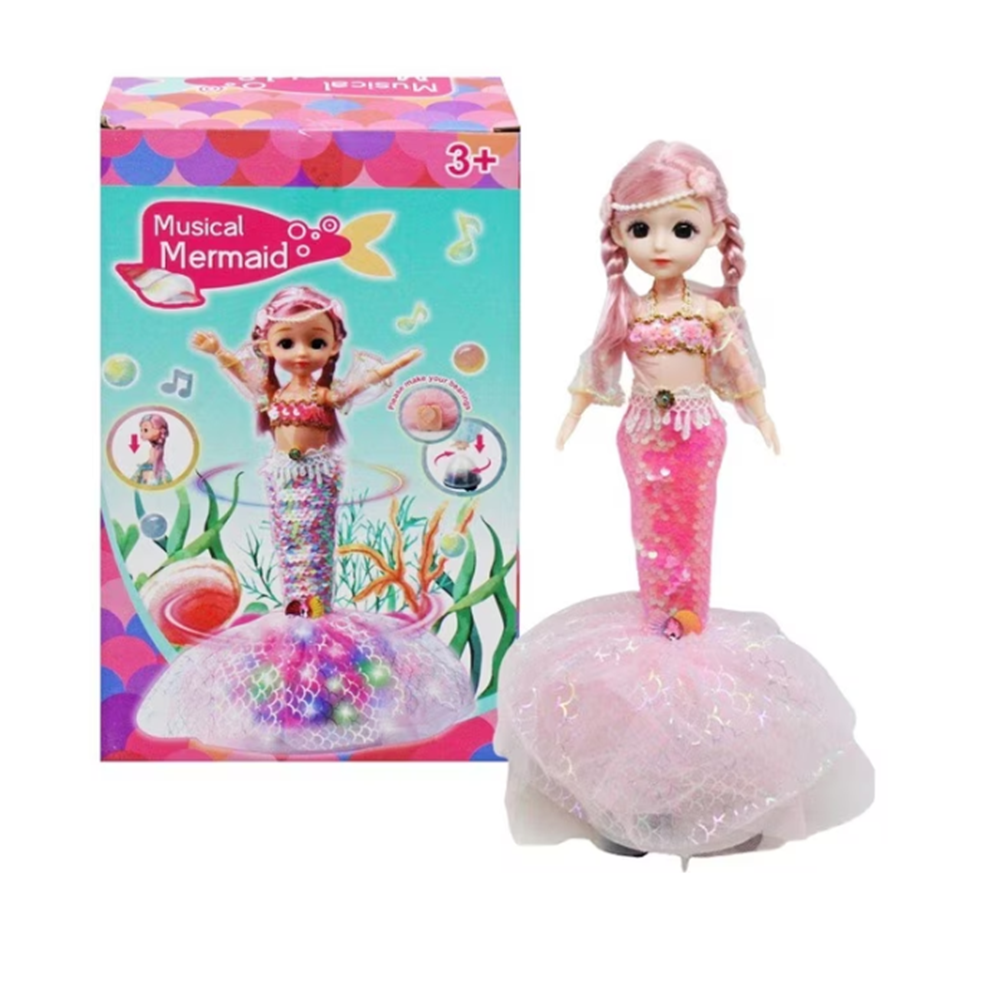 Táncoló és zenélő sellő baba – Fedezd fel a varázslatos játékélményt! (BBJ)