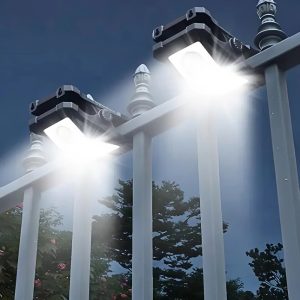 Solar LED mozgásérzékelős lámpa – YX-667C, napelemes és USB Type-C töltéssel, IP65 (BBD) - 6. kép