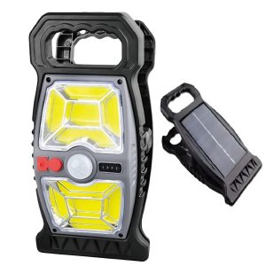 Solar LED mozgásérzékelős lámpa – YX-667C, napelemes és USB Type-C töltéssel, IP65 (BBD) - 3. kép