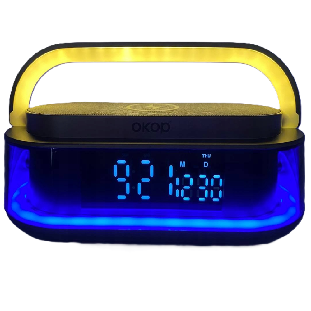 OKOP_intelligens_töltőállomás_bluetooth_hangszóróval,_Qi_kompatibilis,_FM_rádió,_SD_lejátszó_és_RGB_LED_kijelző12