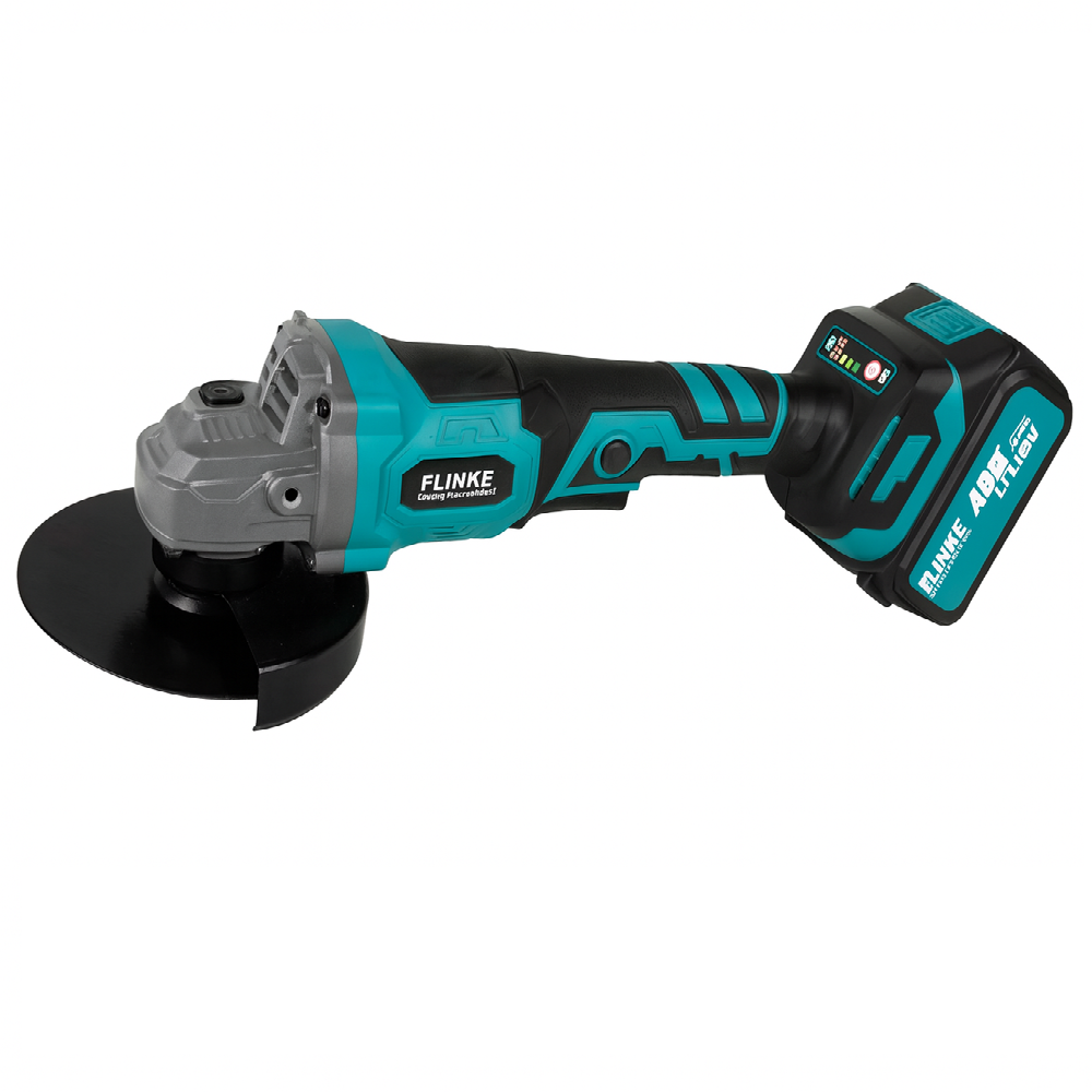 Flinke akkus sarokcsiszoló – 48V Li-Ion, 1200W, 2 akkumulátorral és gyors töltővel FK-9027 (BBD)