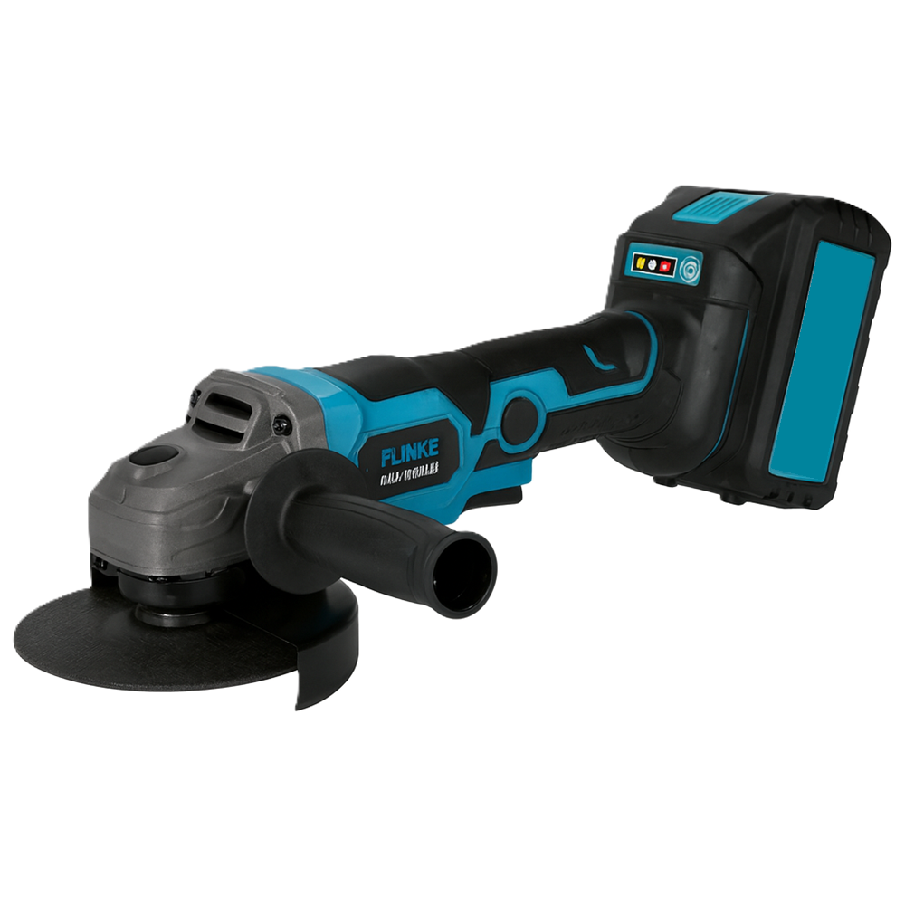 Flinke akkus sarokcsiszoló – 48V Li-Ion, 1200W, 2 akkumulátorral és gyors töltővel FK-9027 (BBD)1