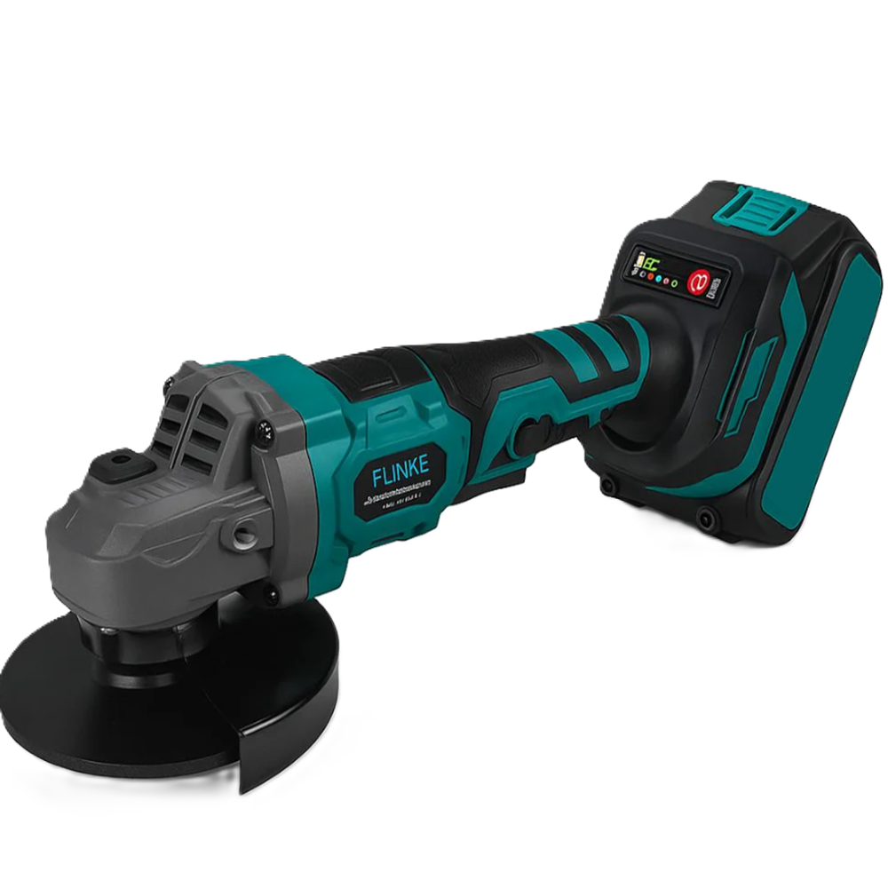 Flinke akkus sarokcsiszoló – 48V Li-Ion, 1200W, 2 akkumulátorral és gyors töltővel FK-9027 (BBD)4