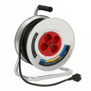 Flinke/Hitman 50m kábeldob – 3x2,5mm hosszabbító, 4 aljzattal és biztonsági kapcsolóval masszív kivitel (BBD) - Image 7