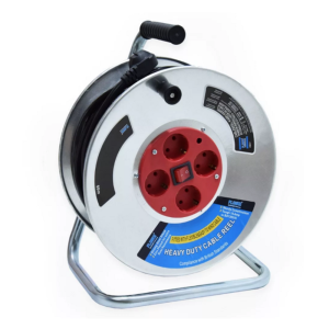 Flinke/Hitman 50m kábeldob – 3x2,5mm hosszabbító, 4 aljzattal és biztonsági kapcsolóval masszív kivitel (BBD) - Image 6