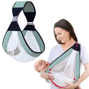 Kényelmes állítható babahordozó újszülötteknek – párnázott, széles vállpántokkal a biztonságos hordozáshoz (BBM) - Image 7