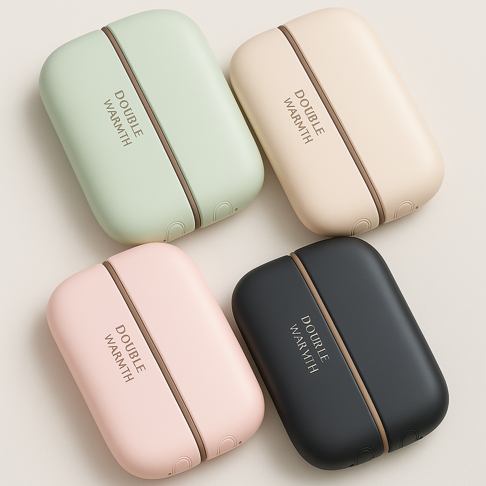 Kompakt újratölthető mini elektromos kézmelegítő – gyorsan tölthető fűtőeszköz hideg napokra, utazáshoz és szabadtéri tevékenységekhez (BBM)