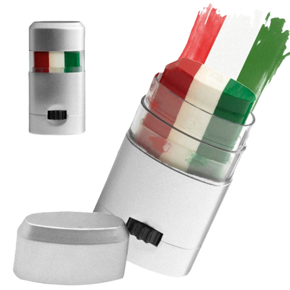 Magyar szurkolói arcfestő készlet – piros-fehér-zöld arcfesték a meccsekhez és nemzeti eseményekhez (BLLV)1