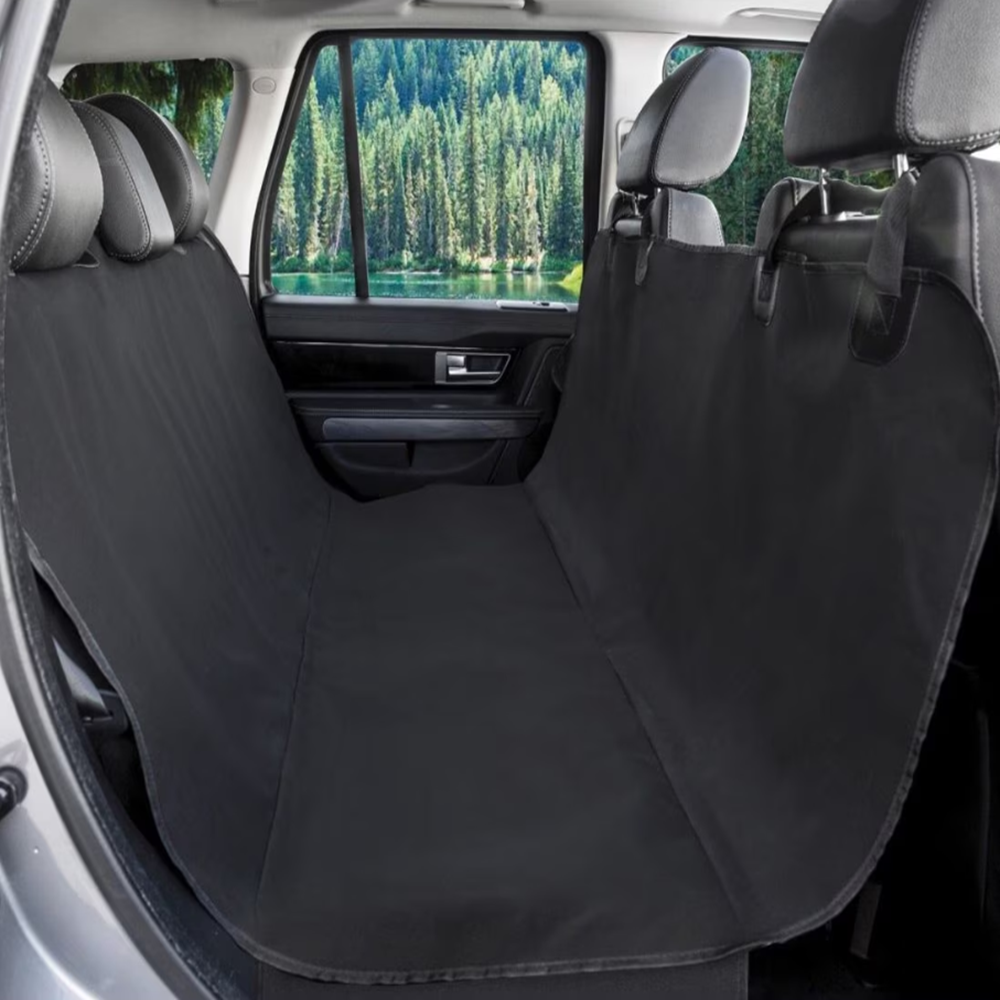 Vízálló autós üléstakaró kutyáknak – 150×140 cm (L) méretű védőhuzat hátsó ülésre, karc- és szennyeződésálló kivitel (BLLV)1