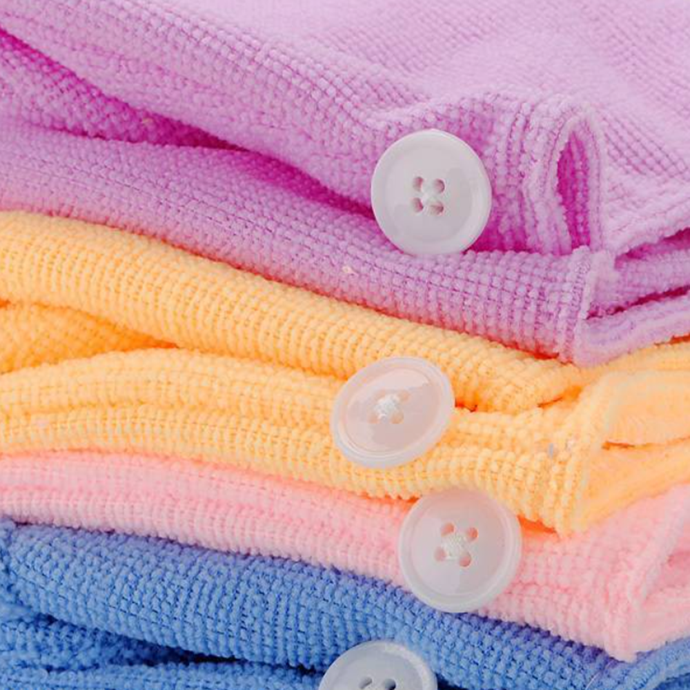 Hajszárító törölköző rózsaszín színben – gyorsan száradó mikroszálas hajkendő (BLLV)4