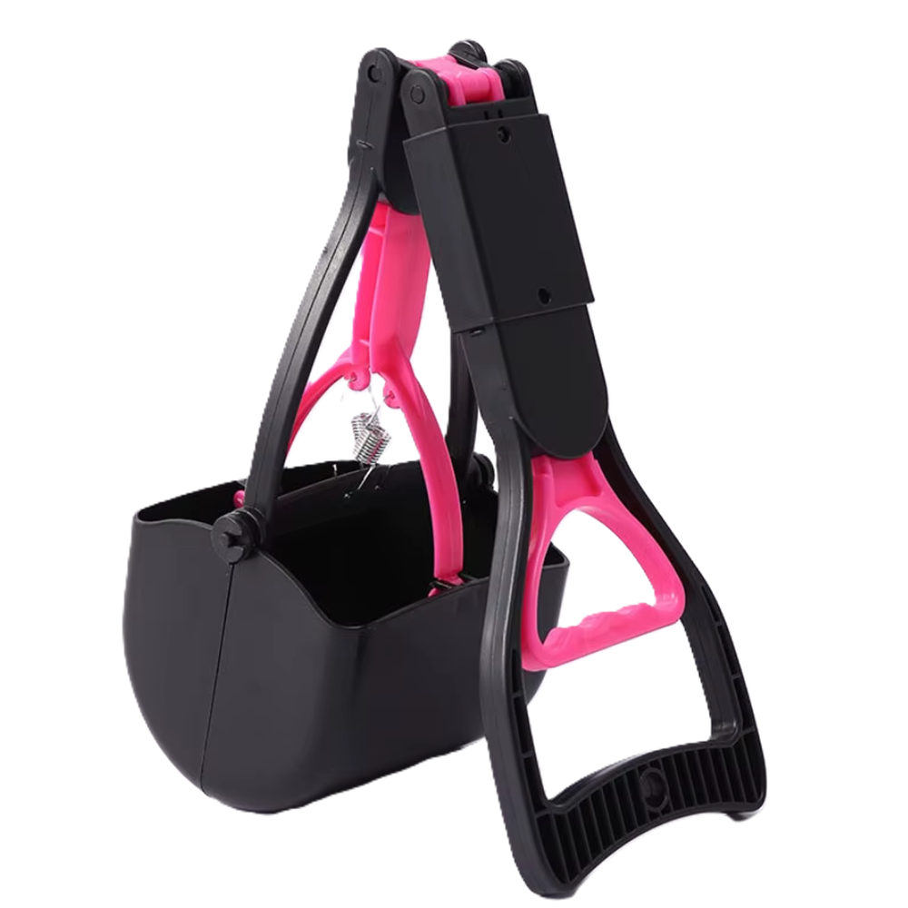 Higiénikus kutyapiszok felszedő eszköz – praktikus markolós lapát – rózsaszín (BLLV)6