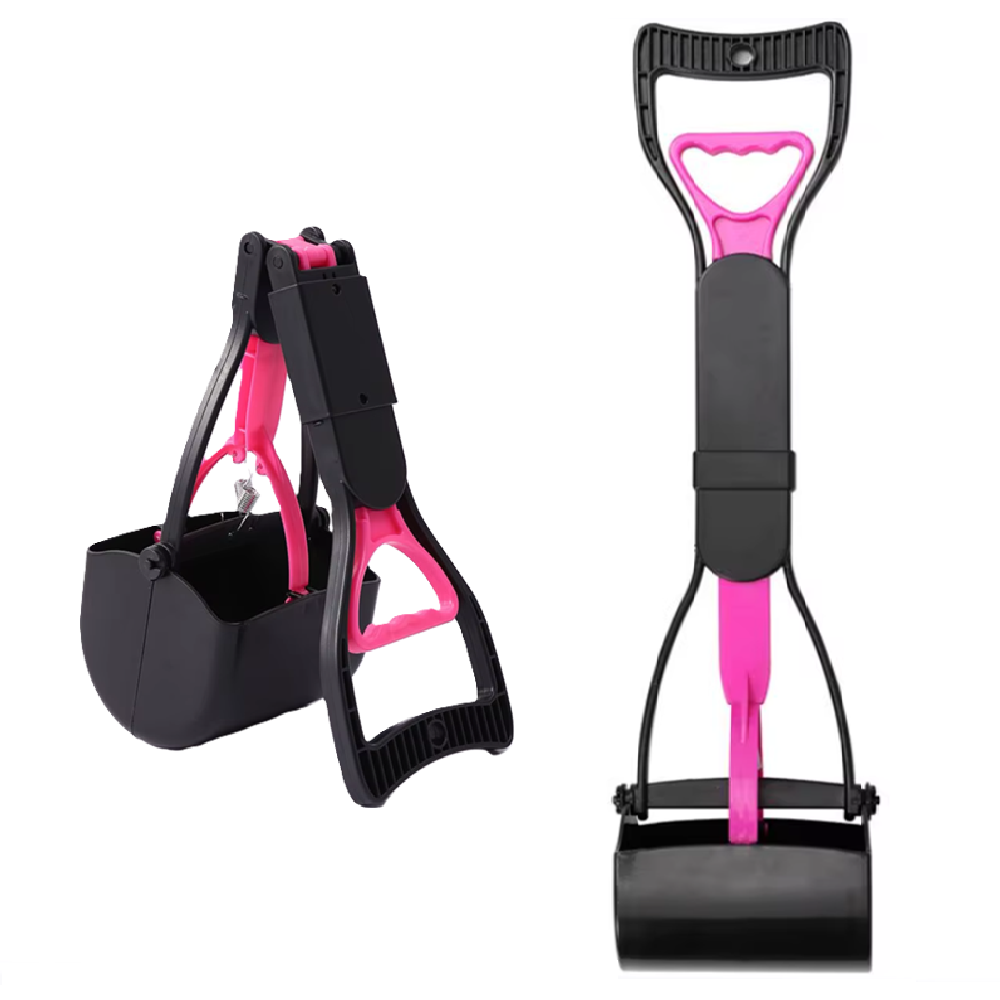 Higiénikus kutyapiszok felszedő eszköz – praktikus markolós lapát – rózsaszín (BLLV)7