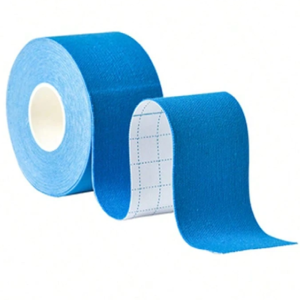 Kineziológiai tapasz – 5 cm × 5 m izom- és ízülettámasztó sport szalag fájdalomcsillapításhoz és regenerációhoz - kék (FX) (BLLV) - 3. kép