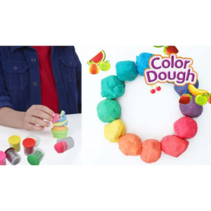 Színes gyurma szett 4 darabos color dough készlet dobozban gyerekeknek (BBMJ) (FX) - Image 3