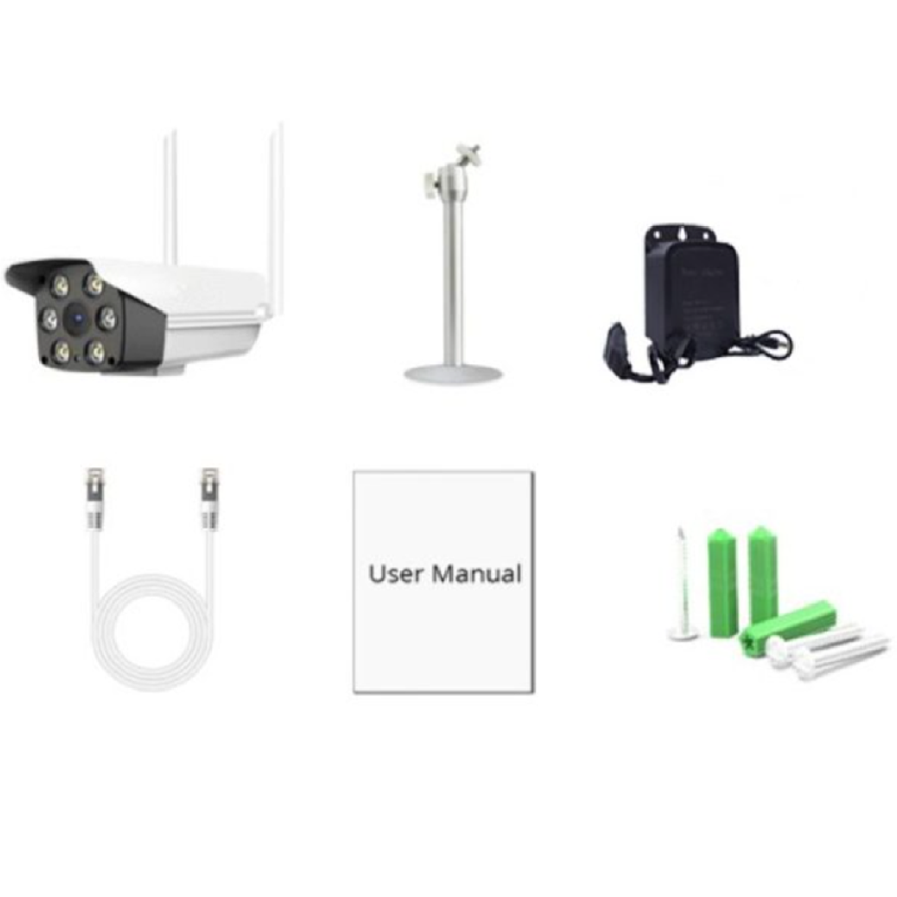 Wifi ip cctv kültéri vezeték nélküli vízálló kamera színes éjszakai látással (BBV) 2