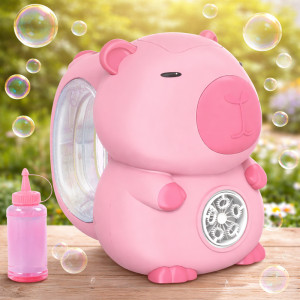 Capybara buborékfújó pisztoly rózsaszín – automata buborékfújó játék gyerekeknek, szappanbuborék gép (BBJ) - Image 5