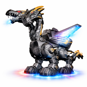 Cryptogon harci űrsárkány – kétfejű LED világító, hangos lépegető mechanikus robot játék (BBJ) - Image 7