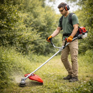 HAYAMI HA-3001R benzines fűkasza és bozótvágó 62cc – nagy teljesítményű damilos és késes kasza (FX) - Image 3