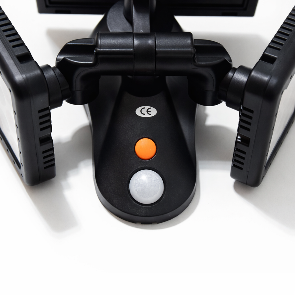 HelioCore W770A napelemes kültéri LED lámpa – PIR mozgásérzékelős, CDS szenzorral, forgatható LED panelekkel 3