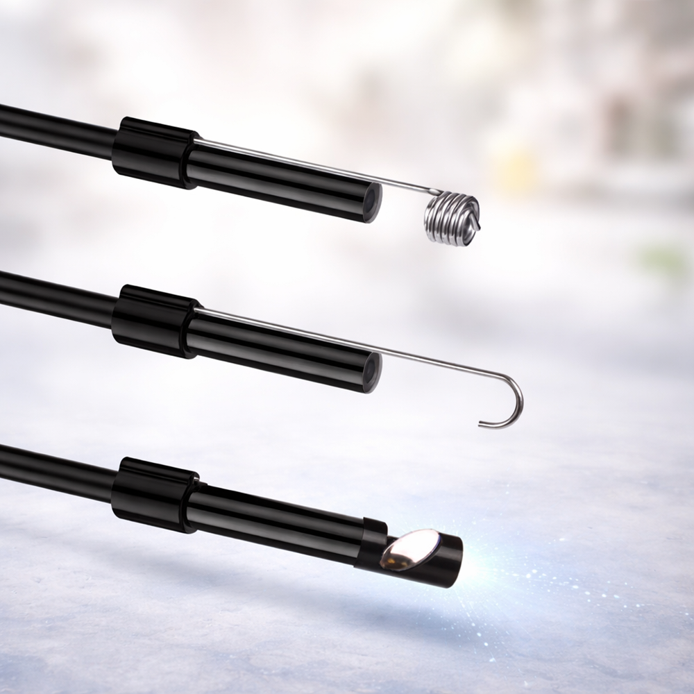 InspectPro 3 az 1-ben endoszkóp kamera – IP67 vízálló USB-C, microUSB és USB csatlakozó, HD kamera 6 LED világítással (BBD) 3