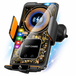 MagCharge Pro mágneses autós telefontartó gyorstöltéssel – vezeték nélküli töltő és univerzális mobil tartó adapterekkel (BBD) - Image 5