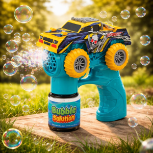 Monster truck buborékfújó pisztoly – elemes automata szappanbuborék játék gyerekeknek (BBJ) - Image 5