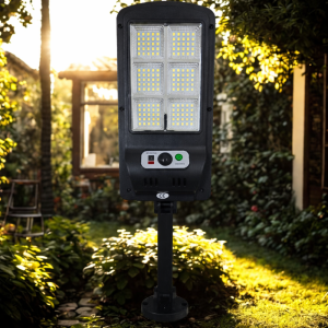 NEXTLY W755-6 kültéri napelemes LED lámpa – mozgás- és fényérzékelős, távirányítós, 3 világítási mód (BBV) - 4. kép