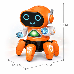 RoboZümi interaktív világító robot – LED-es mozgó játék robot gyerekeknek, fényeffektusokkal (BBJ) - Image 5