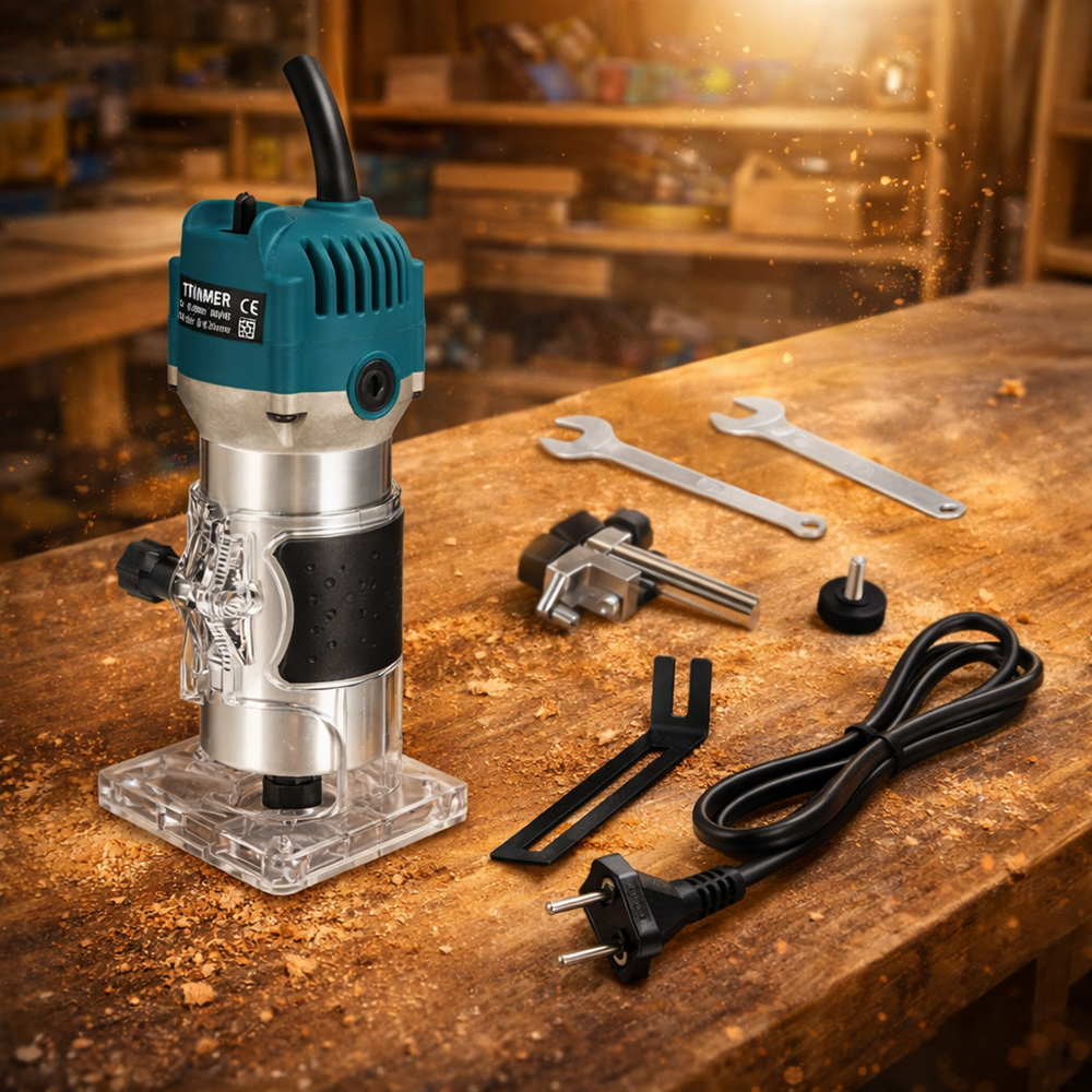 THO M-6008 elektromos kézi marógép – faipari felsőmaró, precíz élmaró és horonymaró (FX) 4