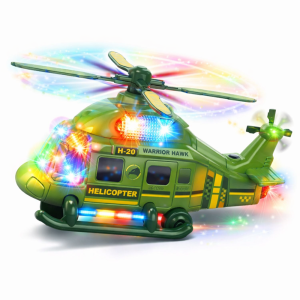 ThunderChop katonai helikopter – LED-es játék helikopter fényeffektusokkal, forgó rotorral gyerekeknek (BBJ) - Image 5