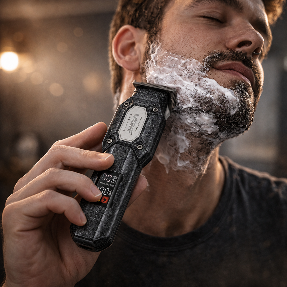 VGR V-900B Akkumulátoros hajnyíró és szakállvágó trimmer – professzionális, vezeték nélküli, precíziós vágás (BBD) 2 (3)