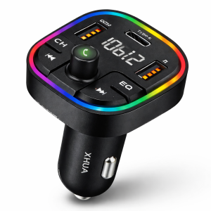 XHUA C6A autós Bluetooth FM transzmitter és MP3 lejátszó – USB gyorstöltő, kihangosító, LED kijelző (BBV) - 5. kép