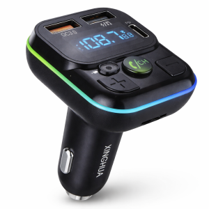 XINGHUA C32 Bluetooth FM transzmitter autóba – MP3 lejátszó, USB töltő, kihangosító, LED kijelző (BBV) - 5. kép