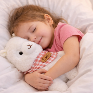 Alpacasso fehér plüss alpaka – puha, ölelhető alpaka játék gyerekeknek és ajándéknak (BBJ) - Image 3