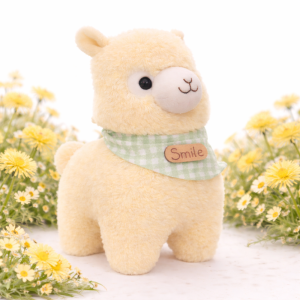 Alpacasso sárga plüss alpaka – puha, ölelhető alpaka játék gyerekeknek és ajándéknak (BBJ) - Image 7