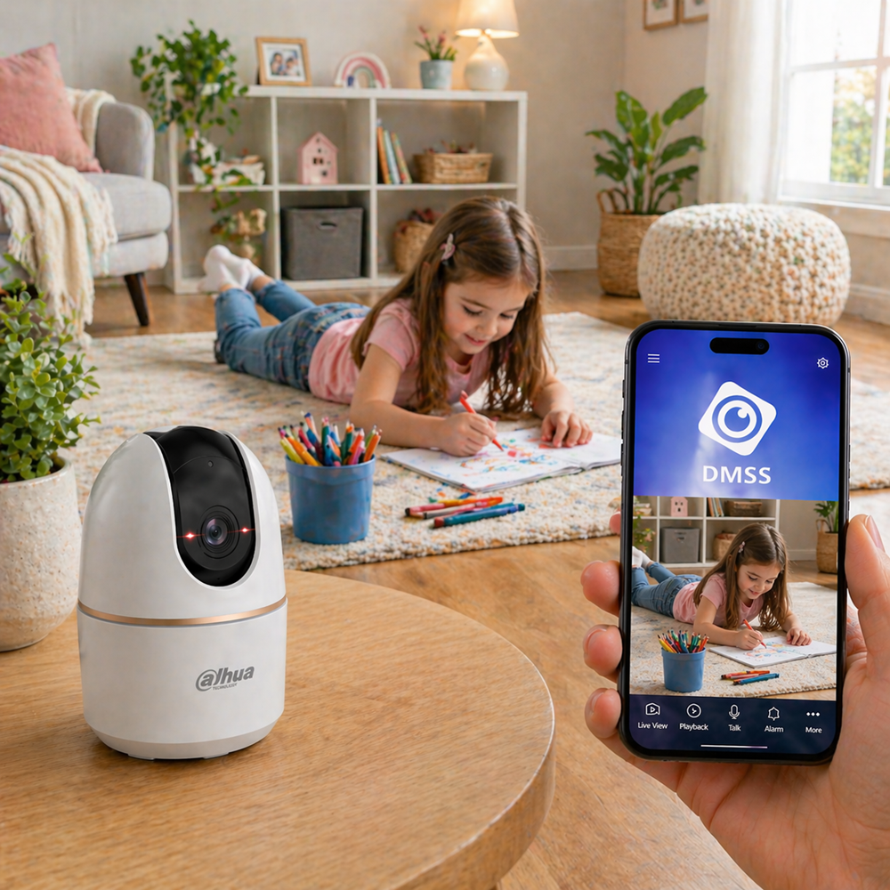 Dahua H3A Hero A1 beltéri WiFi IP kamera – 3MP PTZ forgatható biztonsági kamera 3.6 mm lencsével 4