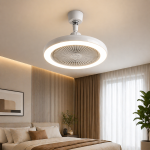 E27 LED ventilátoros lámpa távirányítóval – ultra csendes, szabályozható mennyezeti ventilátor lámpa fehér (BBD)