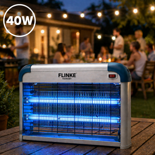 Flinke 40W elektromos rovarirtó lámpa – UV fénycsöves szúnyog- és légycsapda beltérre (BBA)