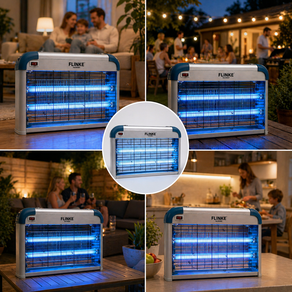 Flinke 60W elektromos rovarirtó lámpa – UV fénycsöves szúnyog- és légycsapda beltérre (BBA) 4