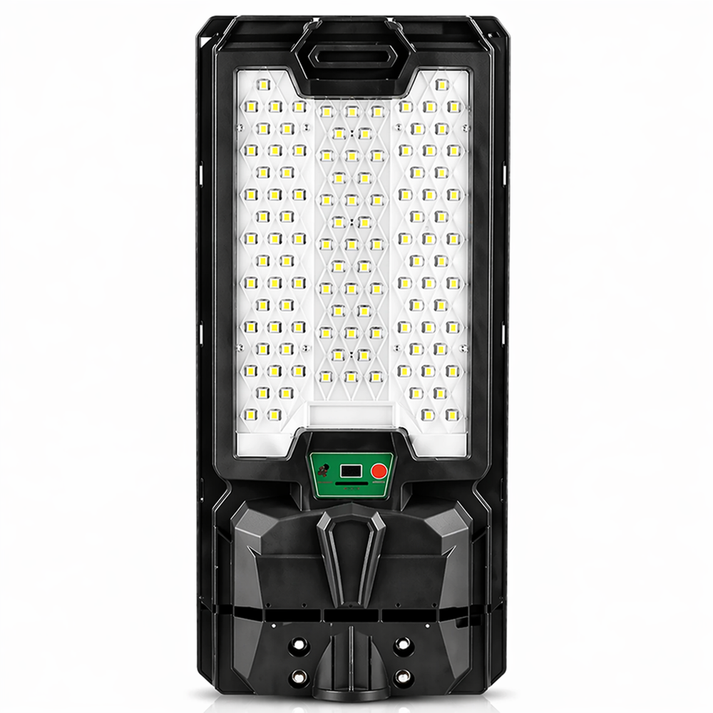 Hayami KL25-294 300W napelemes LED utcai lámpa – távirányítós kültéri reflektor IP65 vízálló kivitelben (BBV) 1