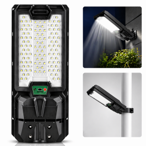 Hayami KL25-294 300W napelemes LED utcai lámpa – távirányítós kültéri reflektor IP65 vízálló kivitelben (BBV) - 5. kép