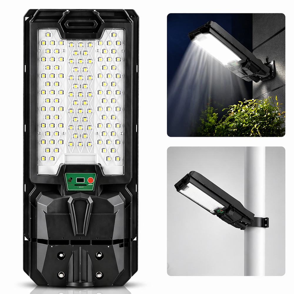 Hayami KL25-294 300W napelemes LED utcai lámpa – távirányítós kültéri reflektor IP65 vízálló kivitelben (BBV) 3