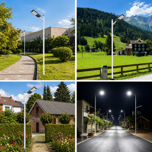 Hayami KL25-294 300W napelemes LED utcai lámpa – távirányítós kültéri reflektor IP65 vízálló kivitelben (BBV) - 4. kép