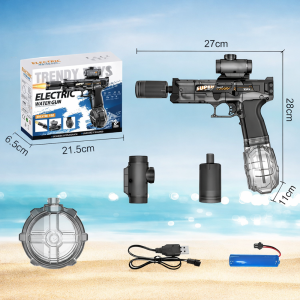 HydroStorm elektromos vízpisztoly – pisztoly formájú automata vízágyú nagy tartállyal, 10m hatótáv (BBJ) - Image 5