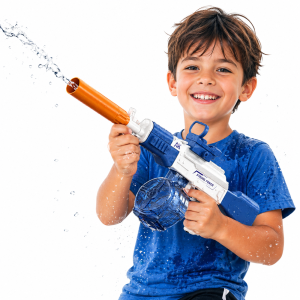 HydroStrike AK47 elektromos vízipisztoly – automata vízfegyver nagy tartállyal, kék (BBMJ)